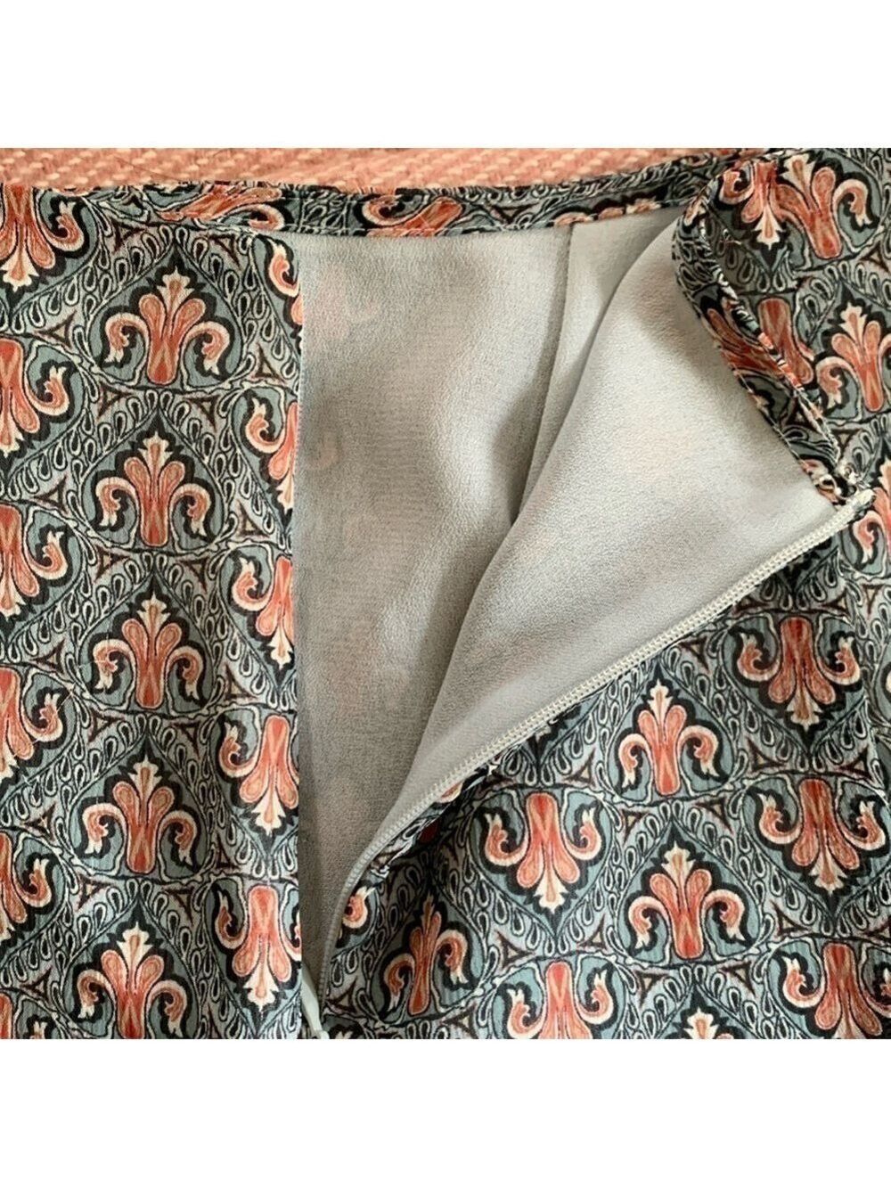 Emma James paisley swing skirt size 4P - Picture 9 of 9